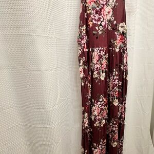 Floral Maxi Dress with POCKETS!